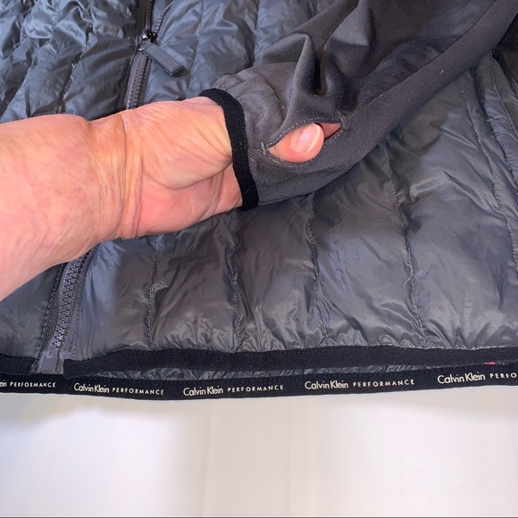 Calvin Klein Performance Grey Puffer Jacket 2X - Picture 8 of 10
